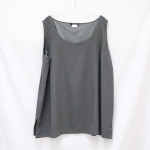 Marina Rinaldi Gray Scoop Neck Tank Top